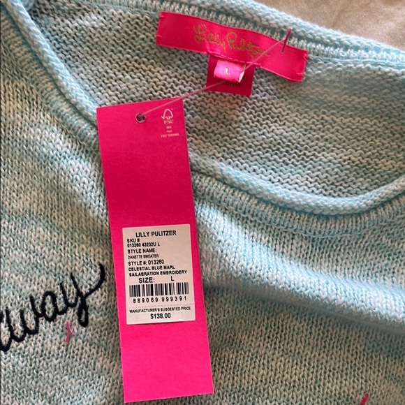 Light Blue Graphic Sweater - Picture 2 of 9